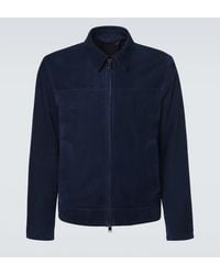 Brioni - Suede Blouson Jacket - Lyst