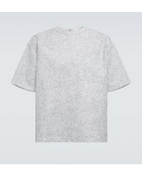 Bottega Veneta - T-shirt in pelle con stampa - Lyst