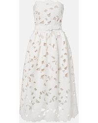Oscar de la Renta - Lace Bustier Dress - Lyst