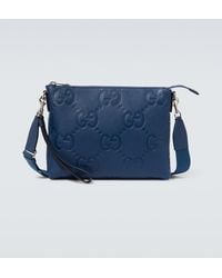 Gucci - Messenger Bag Jumbo GG Medium aus Leder - Lyst