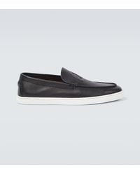 Christian Louboutin - Slip-Ons Varsiboat Aus Leder - Lyst