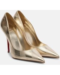 Christian Louboutin - Miss Z Metallic Leather Pumps - Lyst