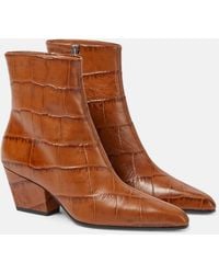 Paris Texas - Jane Croc-effect Leather Knee-high Boots - Lyst