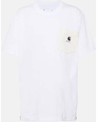 Sacai - X Carhartt - T-shirt in jersey di cotone - Lyst