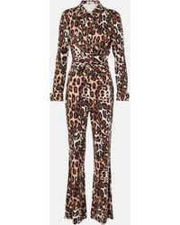 Diane von Furstenberg - Michele Leopard-print Jumpsuit - Lyst