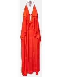 Loewe - Paula's Ibiza Crepe Jersey Maxi Dress - Lyst