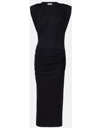 Isabel Marant - Donna Draped Jersey Midi Dress - Lyst