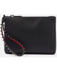 Christian Louboutin - Cabata Mini Studded Leather Pouch - Lyst