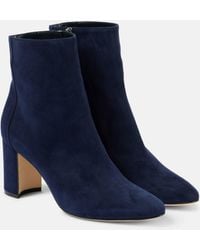 Manolo Blahnik - Rosie Suede Ankle Boots - Lyst