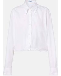Prada - Cotton Poplin Shirt - Lyst