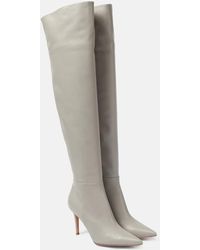 Gianvito Rossi - Jules Leather Over-the-knee Boots - Lyst