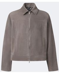 Lardini - Suede Jacket - Lyst