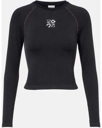 Loewe - X On Ribbed-Knit Jersey Top - Lyst