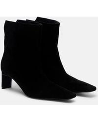 KHAITE - Ona 55 Suede Ankle Boots - Lyst