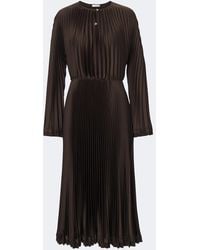 Vince - Pleated Midi Dress - Lyst