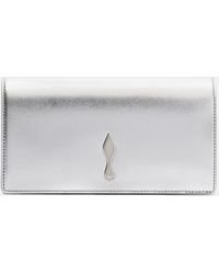 Christian Louboutin - Bettina Metallic Leather Clutch - Lyst