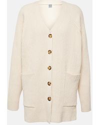 TOTEME - Oversize-Cardigan Aus Einem Baumwollgemisch - Lyst
