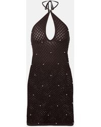 STAUD - Isola Crochet Embellished Cotton Beach Dress - Lyst