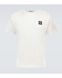 Stone Island T-Shirt aus Baumwolle - Weiß
