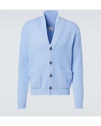 Allude - Cardigan Acanalado De Lana Y Cachemir - Lyst