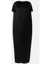KHAITE - Webster Satin Maxi Dress - Lyst
