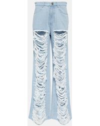 Dion Lee - Jeans distressed a gamba larga - Lyst