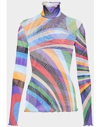 Emilio Pucci - Top Iride Aus Tuell - Lyst