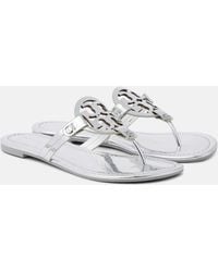 Tory Burch - Miller Leather Toe-Post Sandals - Lyst