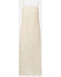 Zimmermann - Midikleid Rhiannon Aus Baumwolle - Lyst