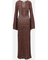Bananhot - Rey Crochet Cotton-Blend Maxi Dress - Lyst