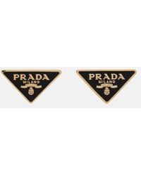 Prada - Enamel Earrings - Lyst