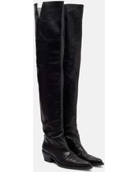 KHAITE - Overknee-Stiefel Clive 35 Aus Leder - Lyst