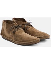The Row - Tyler Suede Ankle Boots - Lyst