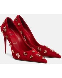 Christian Louboutin - Mix Kate 100 Suede Pump - Lyst