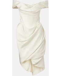 Vivienne Westwood - Nova Cora Draped Satin Minidress - Lyst