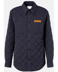 Bottega Veneta - Quilted Cotton-Blend Overshirt - Lyst