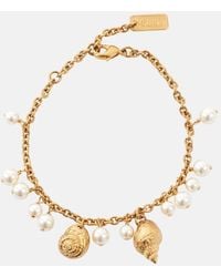 Chloé - Shells Embellished Charm Bracelet - Lyst