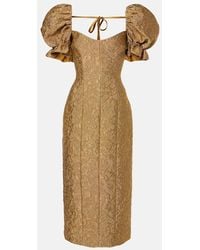 Markarian - Midikleid Farrah Aus Brokat - Lyst