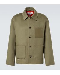 Loewe - Anagram Wool And Cashmere Jacket - Lyst