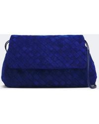 Bottega Veneta - Giorno Intrecciato Suede Shoulder Bag - Lyst