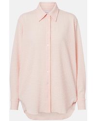 Hunza G - Resort Checked Seersucker Shirt - Lyst