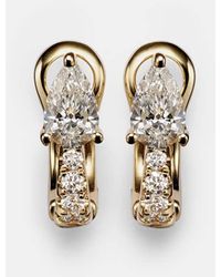 Anita Ko - Pendientes De Aro De Oro De 18 Ct Con Diamantes - Lyst