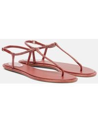 Rene Caovilla - Diana Embellished Satin Thong Sandals - Lyst