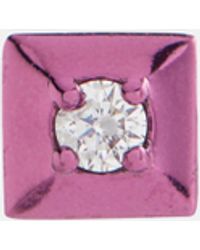 Eera - Boucle d'oreille unique Mini Large en or 18 carats a diamants - Lyst