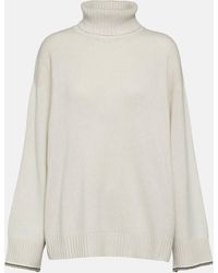 Brunello Cucinelli - Wool, Cashmere, And Silk Turtleneck Sweater - Lyst