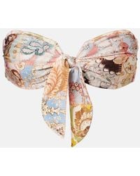 Zimmermann - Daylight Printed Bikini Top - Lyst