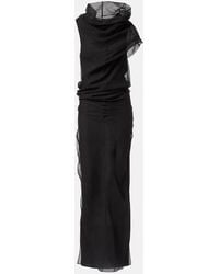 KHAITE - Jeanty Tulle Maxi Dress - Lyst