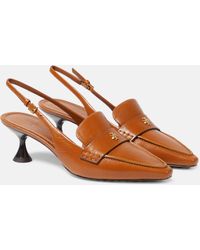 Tory Burch - Leather Slingback Pumps - Lyst