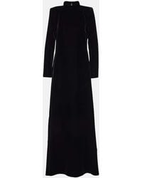 Oscar de la Renta - High-neck Velvet Gown - Lyst