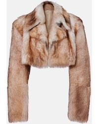 KHAITE - Stallone Cropped Shearling Jacket - Lyst